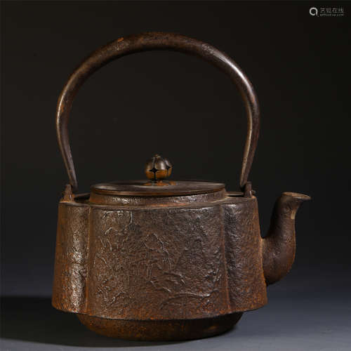 A CHINESE IRON EWER