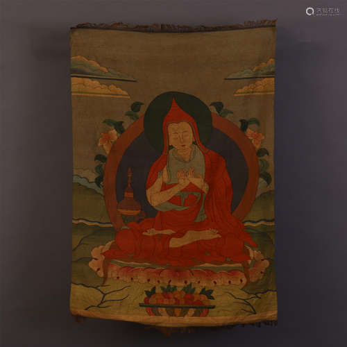 A CHINESE SILK OF BUDDHA