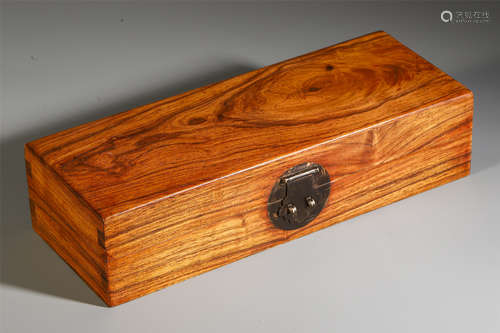 A CHINESE HARDWOOD SMALL BOX