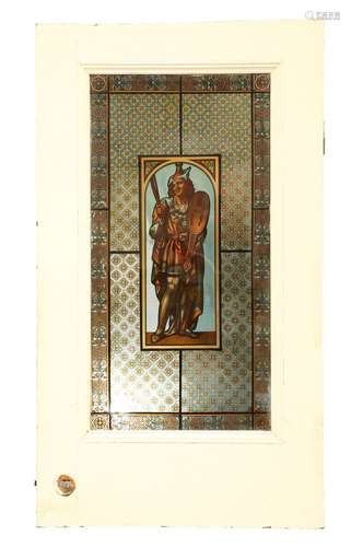 A PAIR OF VICTORIAN STAINED GLASS WINDOWS