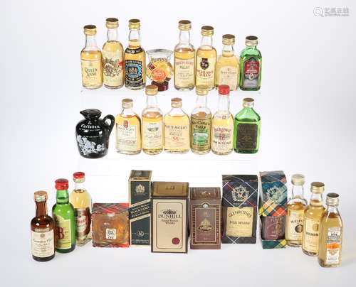 TWENTY-SEVEN MINIATURE BOTTLE WHISKY COLLECTION