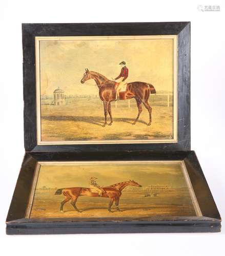 A SET OF ELEVEN PRINTS ON CANVAS OF RACEHORSES