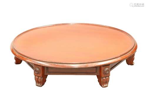 A VICTORIAN MAHOGANY LAZY SUSAN, IN THE MANNER OF GILLOWS