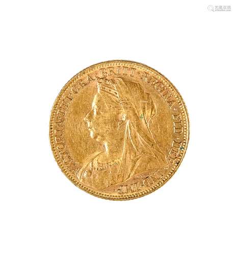 A VICTORIA GOLD SOVEREIGN, 1899.