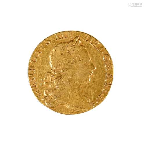 A GEORGE III GUINEA, 1768.