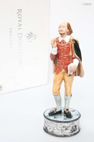 A ROYAL DOULTON LIMITED EDITION FIGURE OF SHAKESPEARE