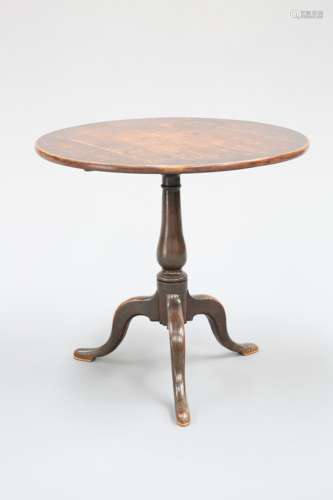 AN 18TH CENTURY OAK TILT-TOP TRIPOD TABLE