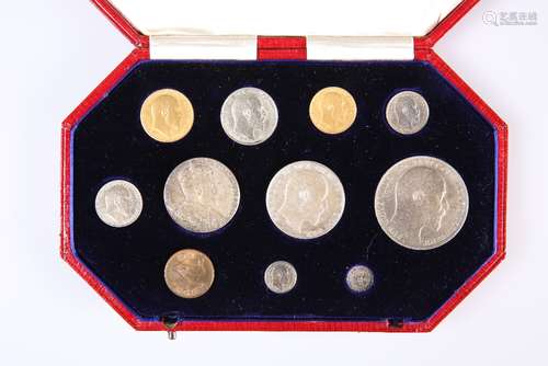 AN EDWARD VII 1902 SPECIMEN COIN SET