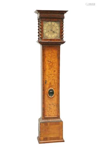 A WALNUT EIGHT-DAY LONGCASE CLOCK