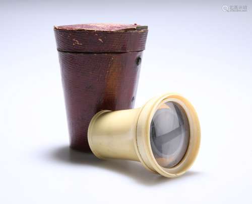 AN IVORY MONOCULAR, c. 1800