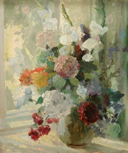 STANLEY HORACE GARDINER (1887-1952), STILL LIFE OF FLOWERS IN A VASE