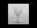 HORSE RACING INTEREST: A MID-19th CENTURY ETCHED GLASS GOBLET, BEARING A NAMED IMAGE OF 