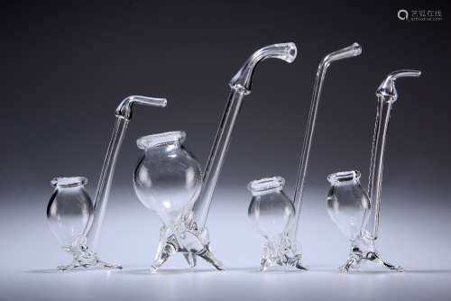 FOUR PORT (OR BRANDY) GLASS PIPES