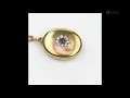 A LATE 19TH CENTURY SAPPHIRE AND DIAMOND-SET LOCKET PENDANT