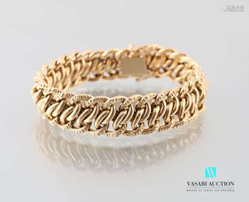 Bracelet in yellow gold 750 thousandths with Ameri…