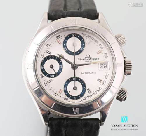 Baume et Mercier, men's wristwatch chronograph, st…