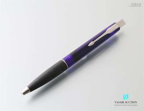 PARKER Pencil, translucent blue barrel, black tip