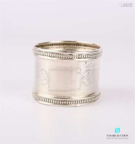 Napkin ring in silver 800 mils with engraved decor…