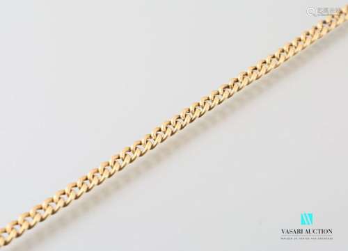 Vest chain in yellow gold 750 thousandths, gourmet…