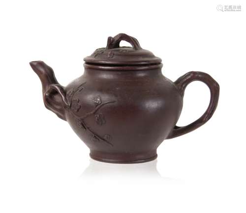 YIXING CLAY TEA POT -BRANCH BLOSSOM