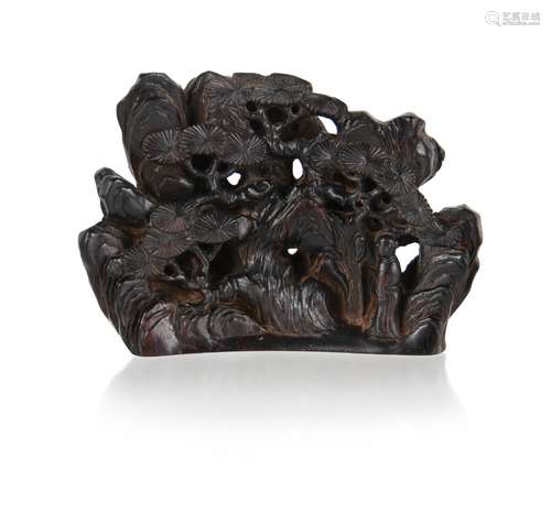 CARVED ZITAN SCHOLARS ITEM PINE TREE