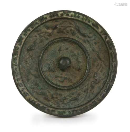 SMALL BRONZE MIRROR