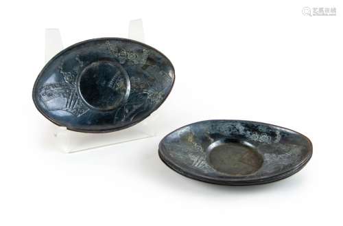 CHINESE METAL MOLDED  SAUCERS