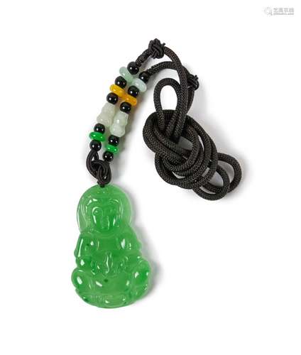 JADE BUDDHA PENDANT NECKLACE