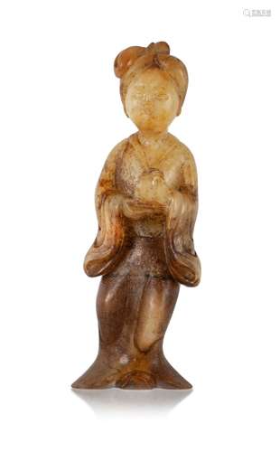 JADE FIGURE TANG DYNASTY STYLE LADY