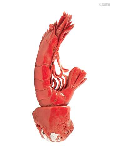 CARVED CORAL PRAWN