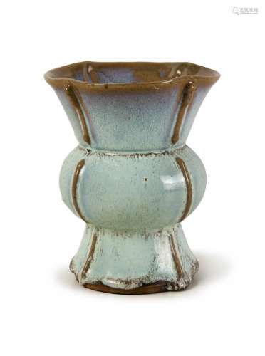 A JUN-TYPE GU-FORM VASE