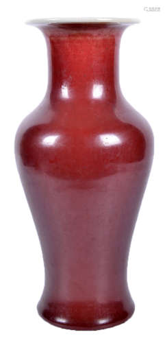 70年代 红釉瓶