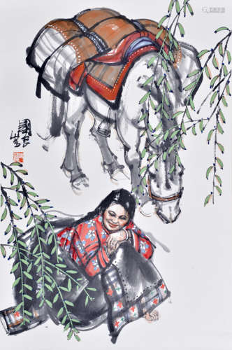 史国良 藏女白马