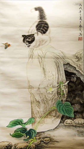 A CHINESE PAINTING BY 