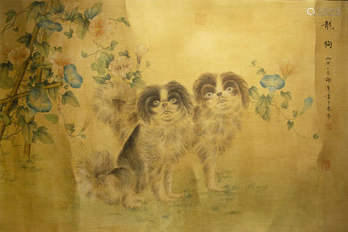 A CHINESE PAINTING BY 