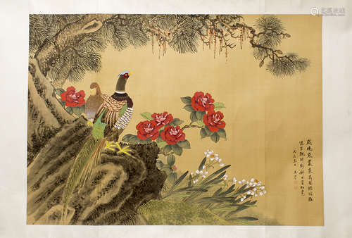 A CHINESE PAINTING BY 