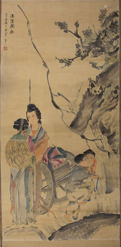 A CHINESE PAINTING OF 