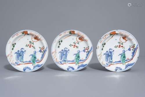 Three Japanese plates for the Chinese market with ...