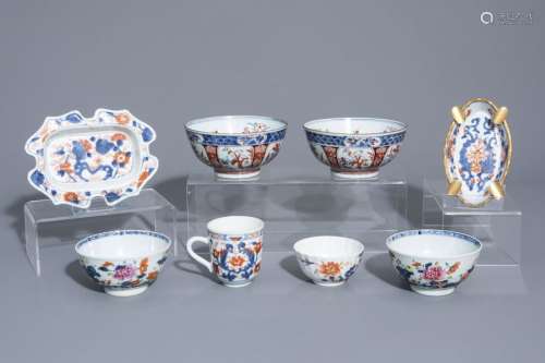A collection of Chinese famille rose, Imari style ...
