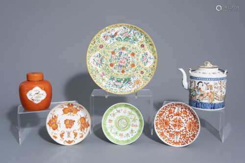 A varied collection of Chinese qianjiang cai and f...