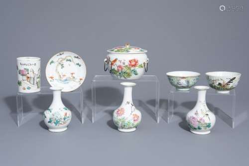 A varied collection of Chinese qianjiang cai and f...