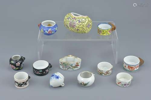 A group of twelve Chinese 19/20th Century porcelain