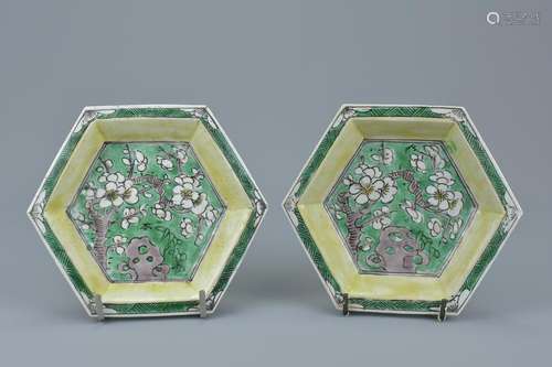 A pair of Chinese 18th century Kangxi period