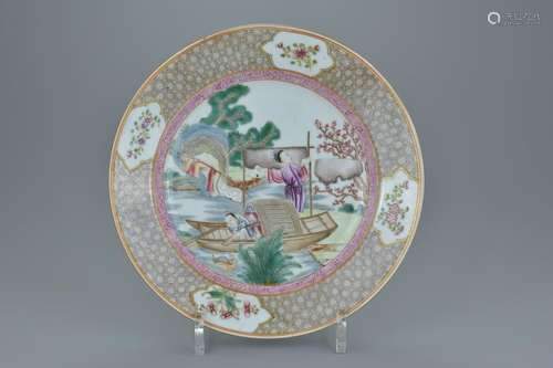 An 18th century Chinese Qianlong period Famille rose