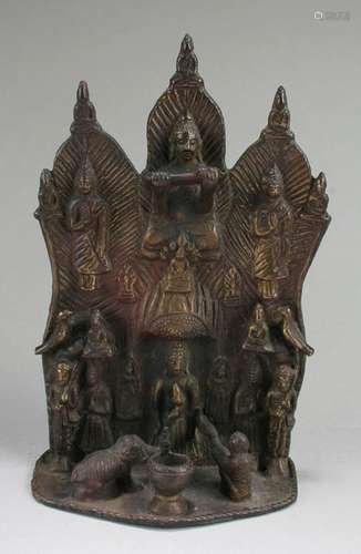 Chinese Bronze Buddha Plaque