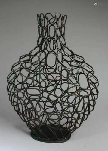 A Bronze Openwork Vase