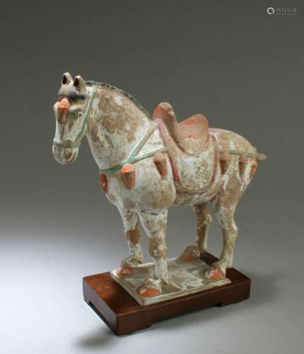 A Pottery Horse Figurine