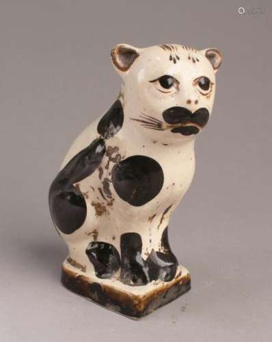 Antique Cizhou Cat Figurine