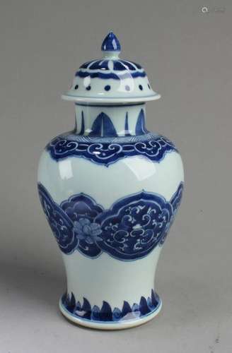 Chinese Blue & White Porcelain Jar