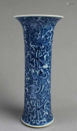 Chinese Blue & White Prcelain Vase